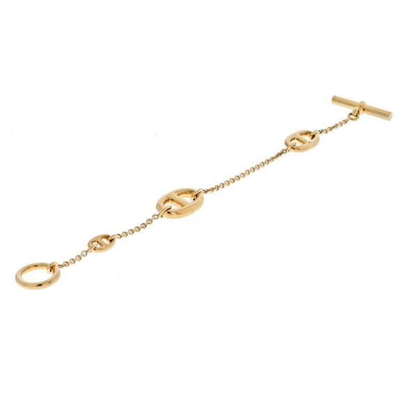Hermes 18K Rose Gold Farandole Chain Bracelet - Picture 3 of 5